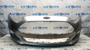 Front bumper bare Ford Fiesta 14-19 rest usa, silver, dented, scratches