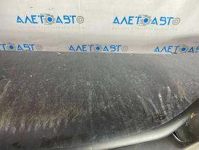 Front bumper assembly Tesla Model S 12-15 pre-rest, for facelift, scratches, dented, central molding peeled chrome, crack