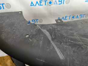Front bumper assembly Tesla Model S 12-15 pre-rest, for facelift, scratches, dented, central molding peeled chrome, crack