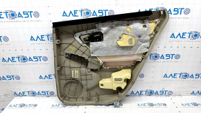 Door trim card rear left Toyota Prius 30 10-15 beige, with beige insert cloth, scratches, for dry cleaning