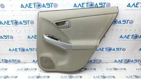 Door trim card rear right Toyota Prius 30 10-15 beige, with beige insert cloth, scratches