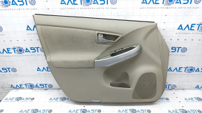 Door trim card front left Toyota Prius 30 10-15 beige, with beige insert cloth, worn, for dry cleaning
