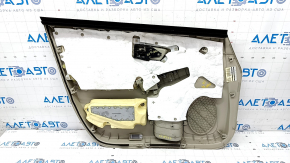 Door trim card front right Toyota Prius 30 10-15 beige, with beige insert cloth, for dry cleaning, dents, scuffed