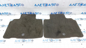 Set of floor mats for Lincoln Nautilus 19-23 brown cloth, for cleaning