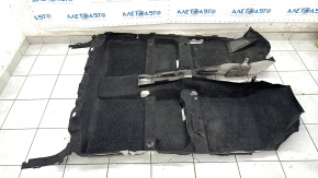 Toyota Prius 30 10-15 black floor covering for cleaning, fastening is torn