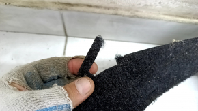 Toyota Prius 30 10-15 black floor covering for cleaning, fastening is torn