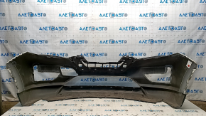 Bare front bumper Nissan Rogue 17 - white, cracked, broken fasteners,