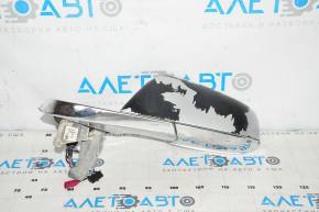 Tesla Model S 12-20 13+1 pins left side mirror, auto-dimming, gray+chrome, heated, paint peeled off