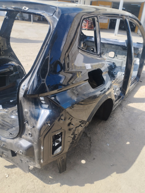 Quarter wing rear right VW Tiguan 18-long on the body, black, painted