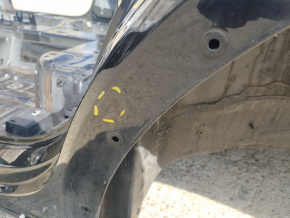 Quarter wing rear left VW Tiguan 18-long on the body, black, painted, pokes