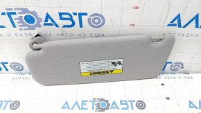 Right sun visor for Hyundai Sonata 15-19, gray, without hook