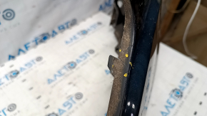 Front bumper bare Ford Escape MK3 17-19 rest, graphite, cracked, missing fragment, scratches, fastener defect