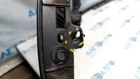 Front bumper bare Ford Escape MK3 17-19 rest, graphite, cracked, missing fragment, scratches, fastener defect