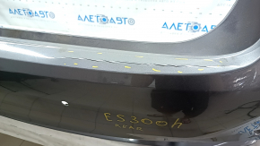 Bare rear bumper Lexus ES300h 13-18 for parking sensors, graphite, tear, cracks, scratches, dents