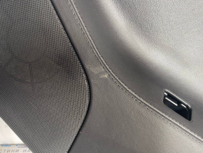 Door trim card rear right Tesla Model S 12-15 pre-rest black, with backlight, with gray insert, butt on chrome, scuffed, needs cleaning