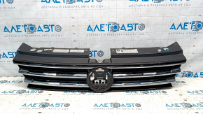 Radiator grill VW Tiguan 18- without emblem, under radar cruise