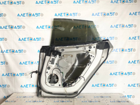Door assembly rear right Tesla Model S 12-15 pre-rest, silver PMSS, bumps on chrome, bump