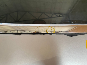 Door assembly rear right Tesla Model S 12-15 pre-rest, silver PMSS, bumps on chrome, bump