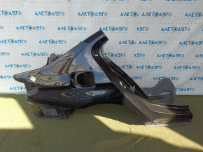 Quarter wing rear right BMW 5 G30 17-23 sawed off, black