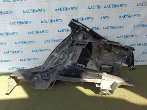 Quarter wing rear right BMW 5 G30 17-23 sawed off, black