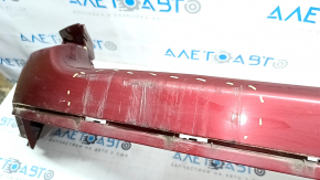 Bumper front bare top Jeep Patriot 11-17 red PRP, scratches, non-factory holes