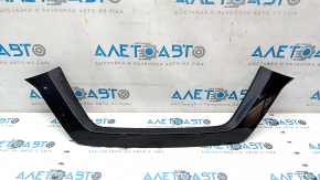 Front bumper molding upper Nissan Rogue 17- black gloss, sand