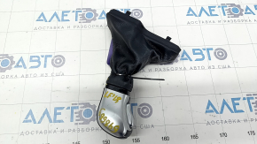 Gear knob Hyundai Sonata 15-19 black, rubber, cut