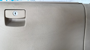 Glove box, glove compartment Subaru Outback 15-19 beige, scuffs, crack in fastening