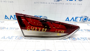 Inner taillight trunk lid left Hyundai Sonata 18-19 halogen, broken glass, missing fragment