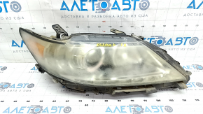 Headlight front right bare Lexus ES300h ES350 13-15 dorest halogen + LED DRL, spider web, for polishing