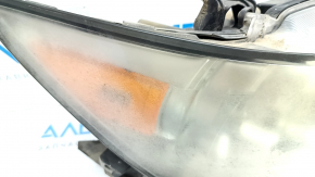 Headlight front right bare Lexus ES300h ES350 13-15 dorest halogen + LED DRL, spider web, for polishing