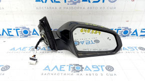 Side mirror right Hyundai Sonata 18-19 8 pins, black, BSM