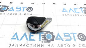 Gear knob Lexus ES300h ES350 13-18 leather black with chrome, worn leather