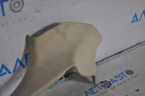 Rear Trunk Pillar Cover Left Tesla Model S 12-20 Beige, Fabric, Dry Cleanable