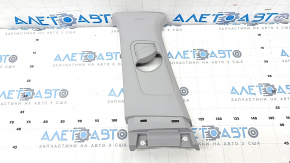 Center pillar trim upper belt left Hyundai Sonata 18-19 gray