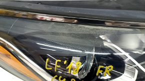 Headlight front right bare Hyundai Sonata 18-19 halogen with mount, sand, for polishing, butt on molding