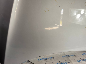 The hood is bare Tesla Model S 12-15 pre-rest aluminum silver PMSS, pokes hail, peeled paint