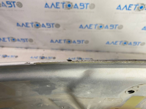 The hood is bare Tesla Model S 12-15 pre-rest aluminum silver PMSS, pokes hail, peeled paint