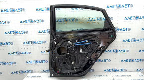 Door assembly rear right Hyundai Sonata 15-19 black S3, dent, scratches