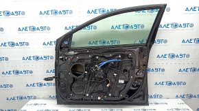 Door assembly front right Hyundai Sonata 15-19 black S3, dent