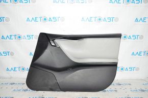 Door trim card front right Tesla Model S 12-15 pre-rest black, with gray insert, with backlight, dented, for cleaning
