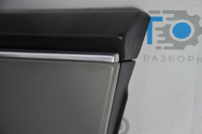 Door trim card front right Tesla Model S 12-15 pre-rest black, with gray insert, with backlight, dented, for cleaning