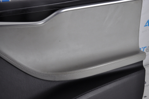 Door trim card front right Tesla Model S 12-15 pre-rest black, with gray insert, with backlight, dented, for cleaning