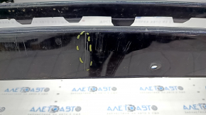 Front bumper bare Hyundai Sonata 18-19 black, torn, cracked, dented, scratches, broken fasteners