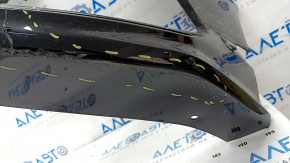 Front bumper bare Hyundai Sonata 18-19 black, torn, cracked, dented, scratches, broken fasteners