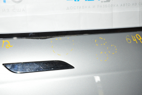 Door assembly front right Tesla Model S 12-15 prerest silver PMSS, bumps, scratches on chrome handle