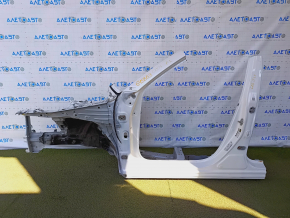 Front left quarter Mazda CX-5 17 - sawn off, with central pillar, white, bump on threshold