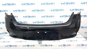 Rear bumper bare Hyundai Sonata 18-19 without parking sensors, black, scratches