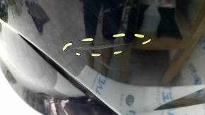 Rear bumper bare Hyundai Sonata 18-19 without parking sensors, black, scratches