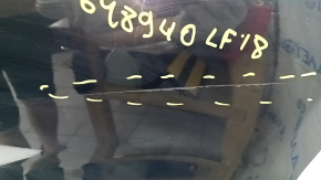 Rear bumper bare Hyundai Sonata 18-19 without parking sensors, black, scratches